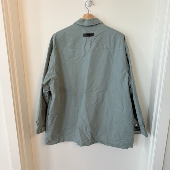 Fear Of God Essentials Full ZIp Oversized Jacket Green Medium - Picture 5 of 6